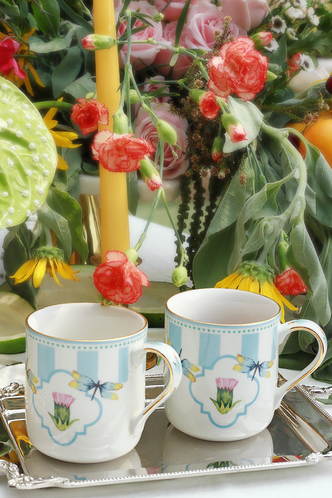 Le Gardin Mimosa Coffee Mug (2 Pc)